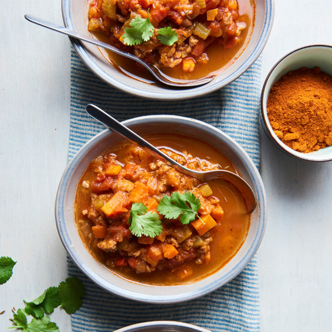 Sweet Potato And Ground Turkey Chili