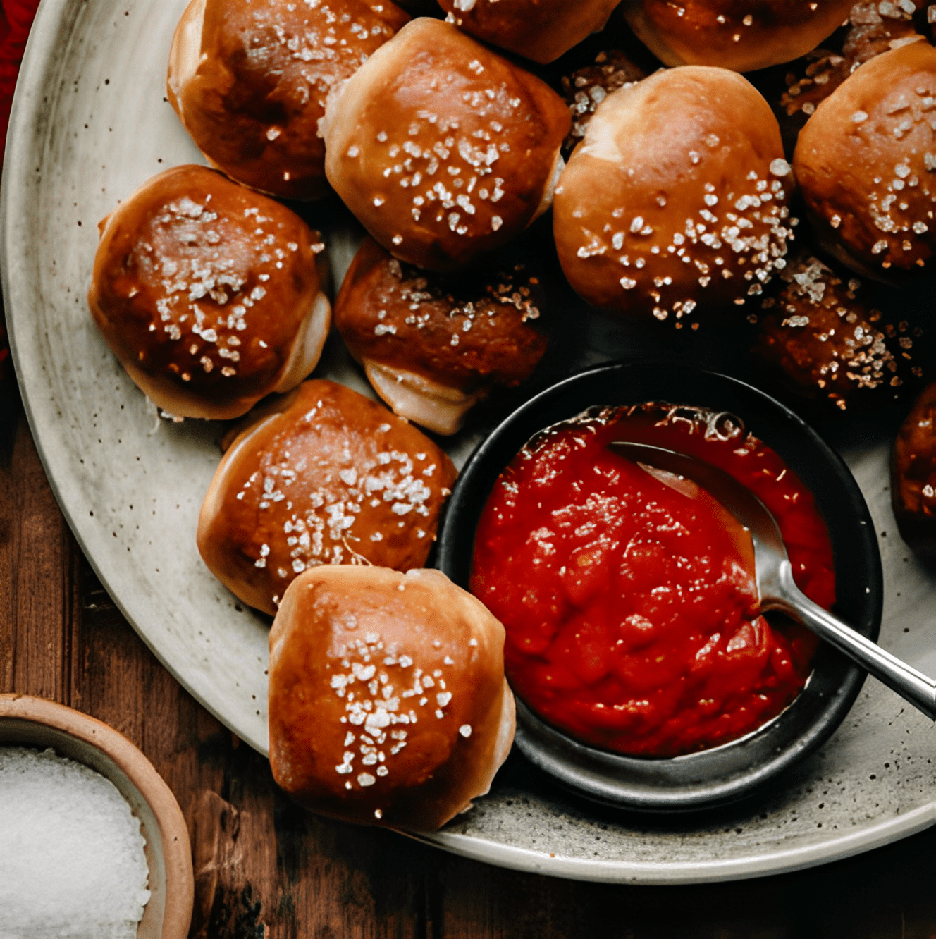 Turkey Pizza Stuffed Pretzel Bites