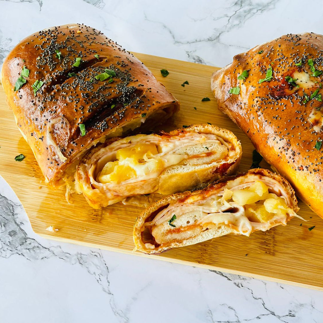 Hawaiian Ham and Cheese Stromboli
