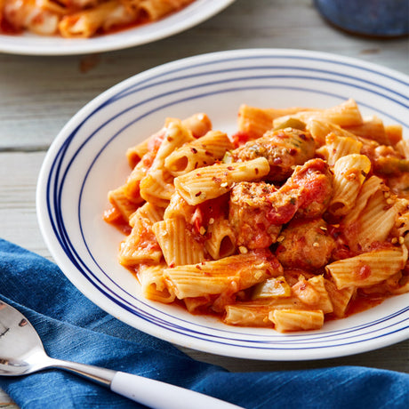 Ziti with Sausage and Peppers