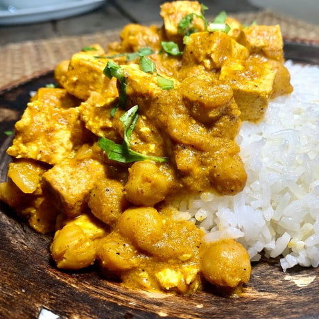 Slow Cooked Butter Chickpea Tofu