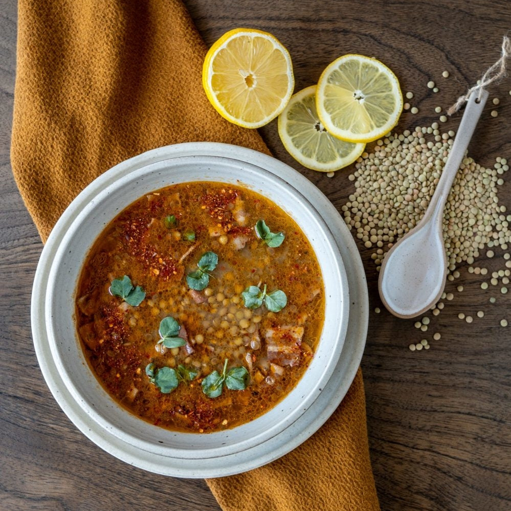 Lentil & Bacon Soup