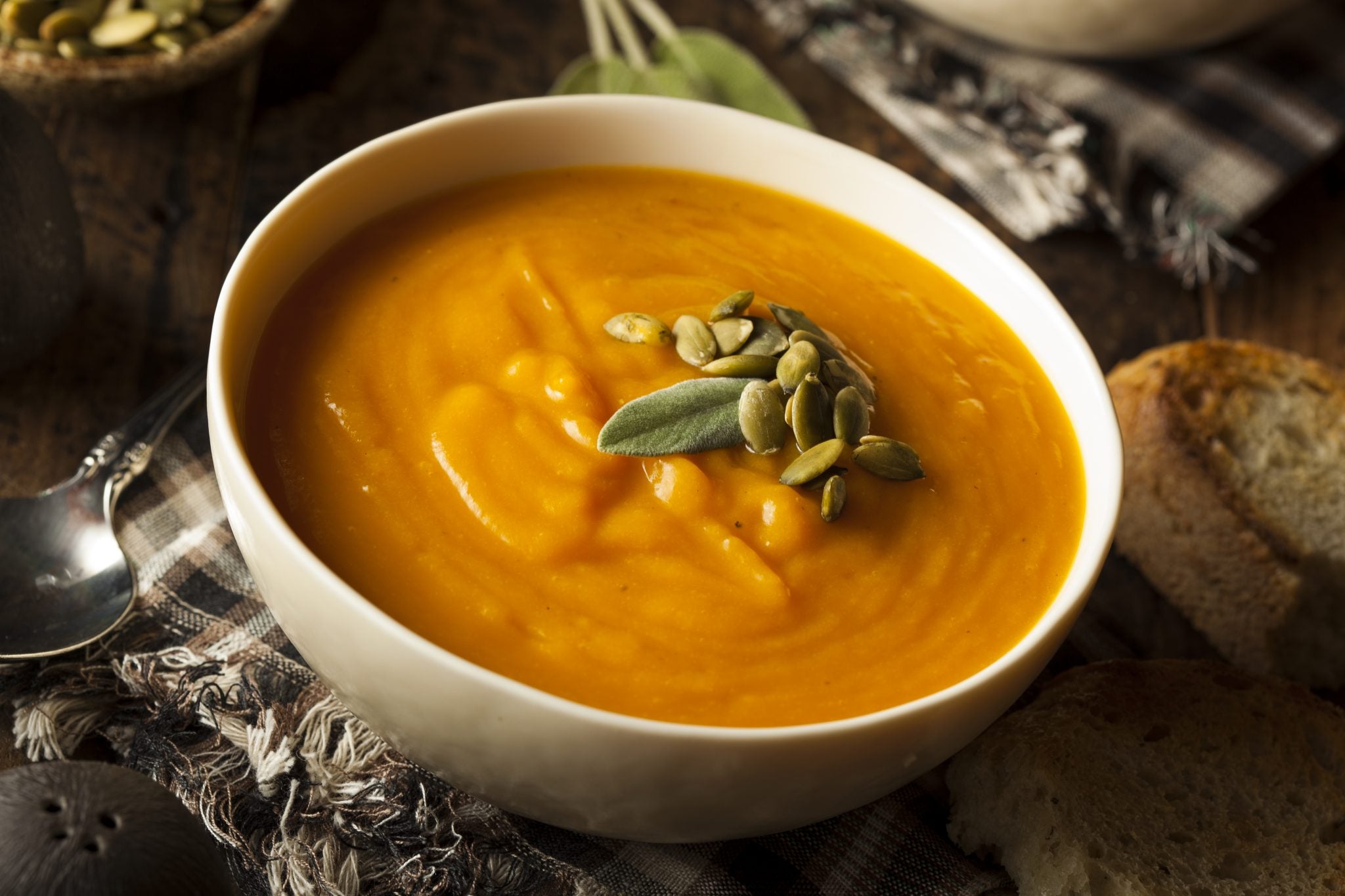 Creamy Curried Kabocha Squash Soup
