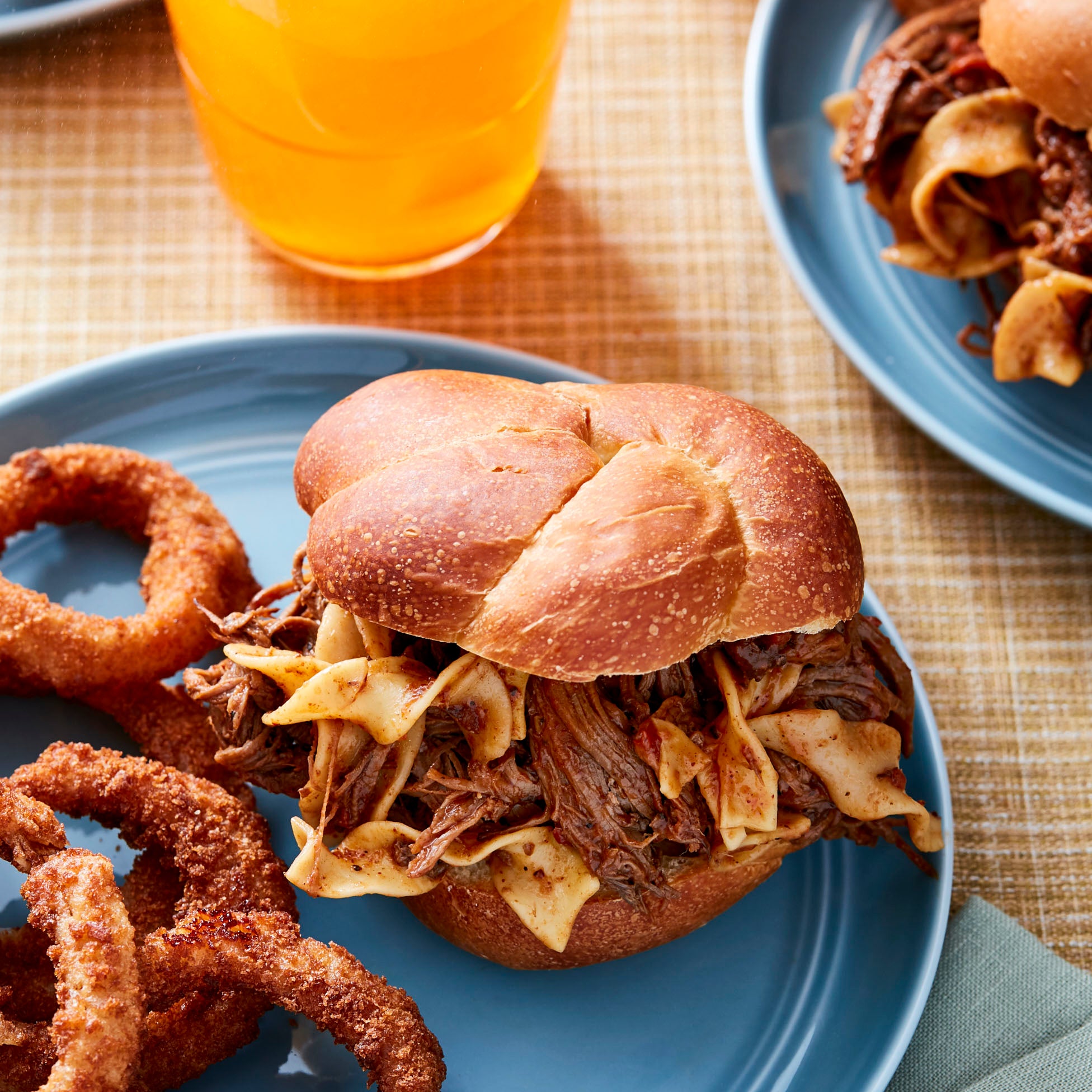 One Pot Barbecue Brisket Ragu with Noodles