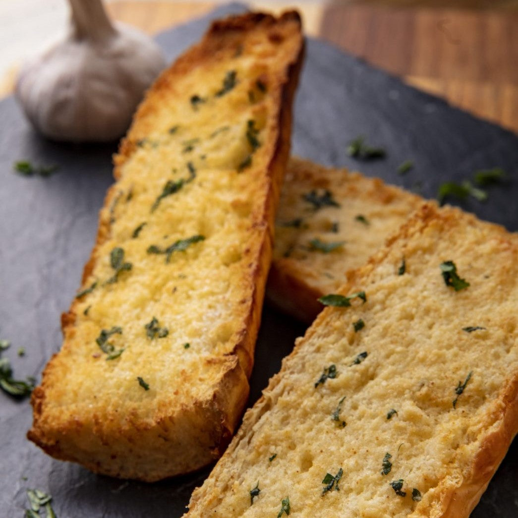 Bread with garlic and parsley