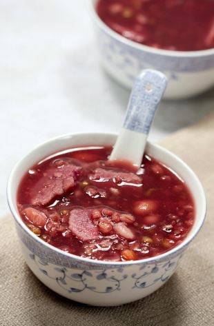 Purple Yam Barley Porridge