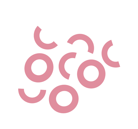 Red background with darker red circles