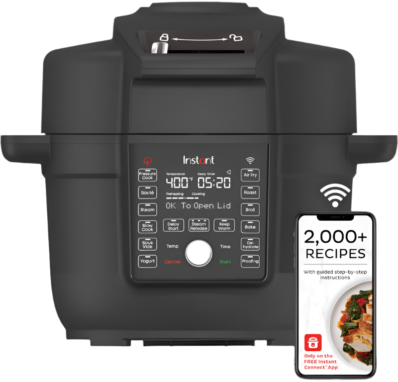 Instant Pot® Duo Crisp™ with Ultimate Lid Smart Multi-Cooker + Air Fryer Combo, 6.5QT, front view