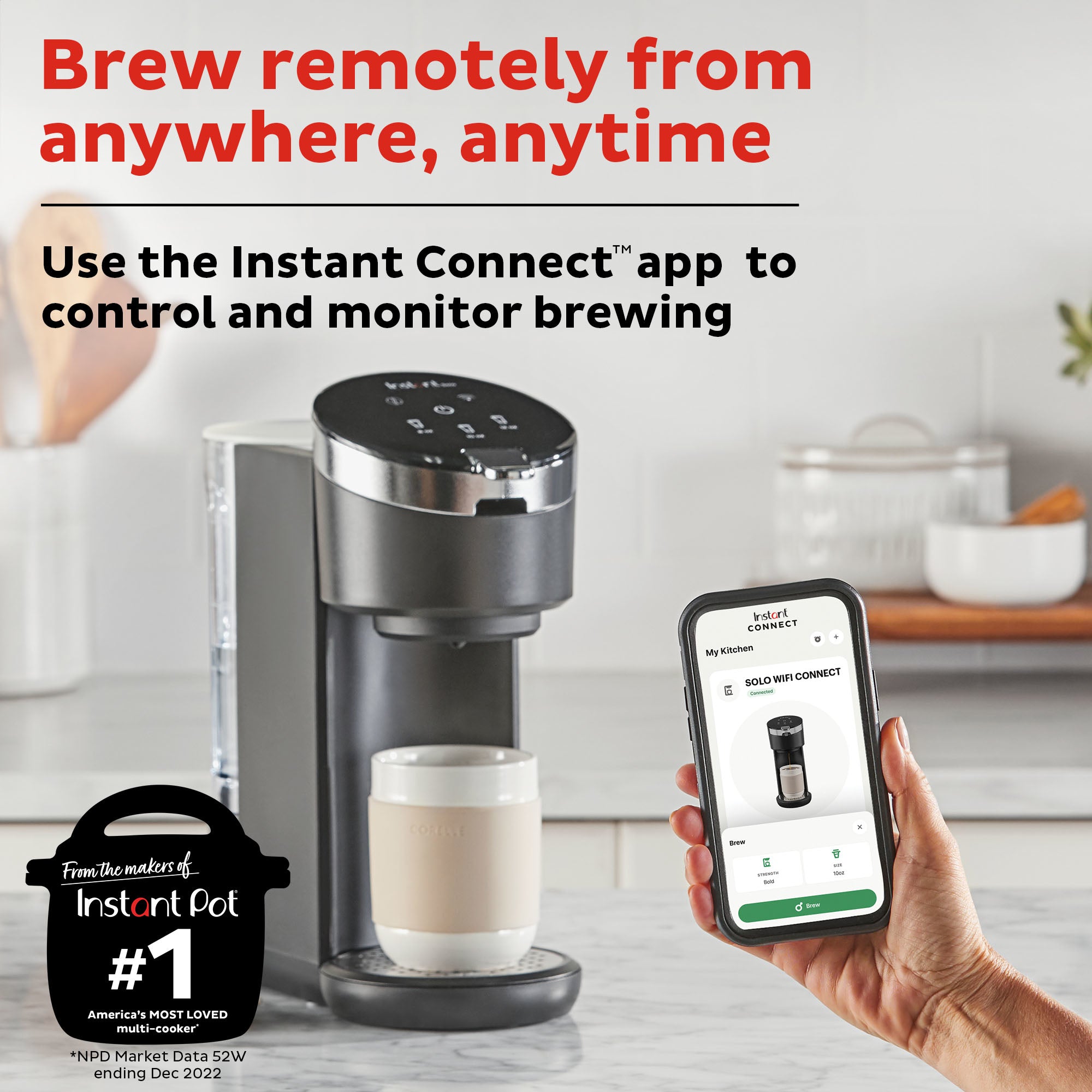 Instant Pot® Solo WiFi Connect Single-Serve Coffee Maker