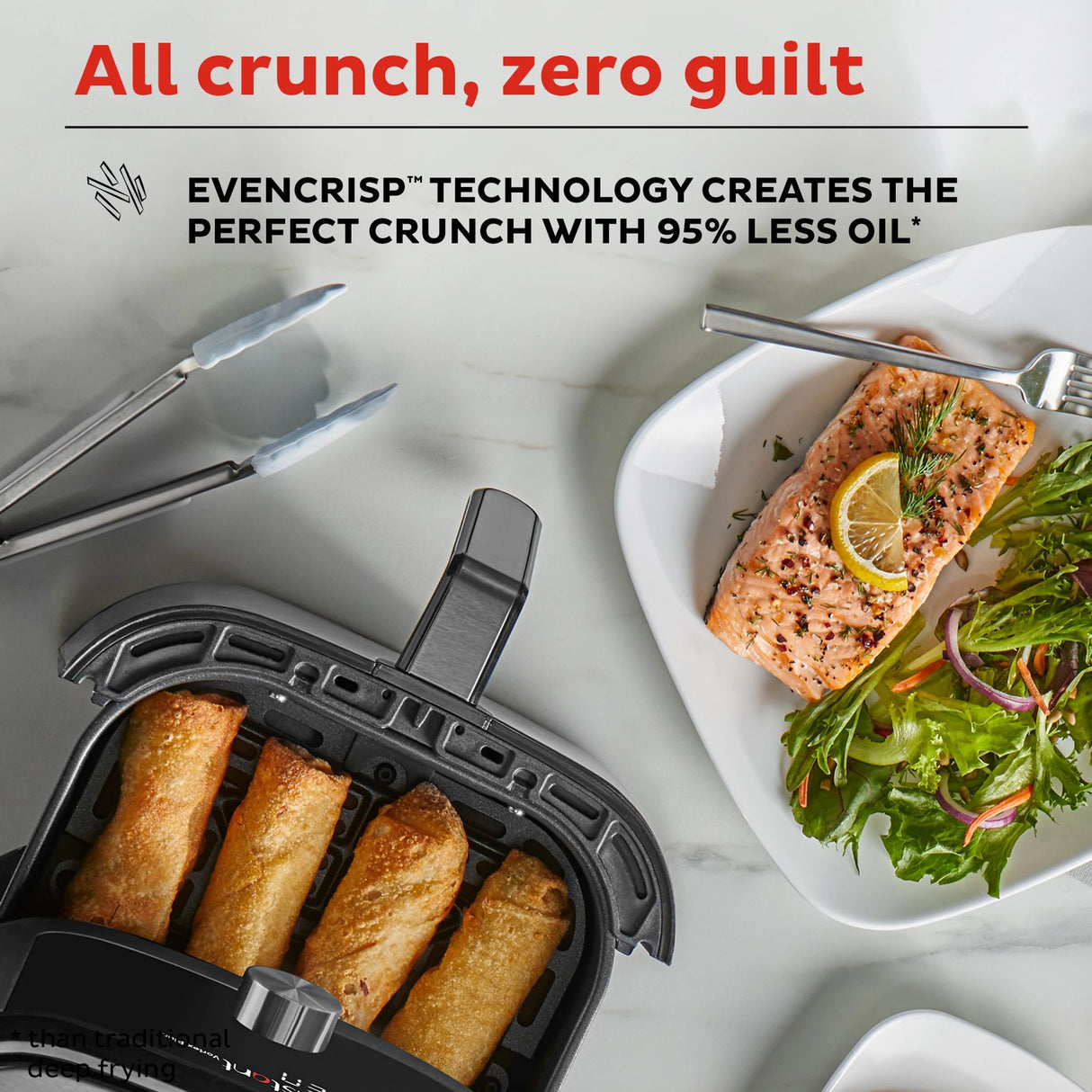  Instant™ Vortex™ Plus 4-quart Air Fryer with text All crunch, zero guilt