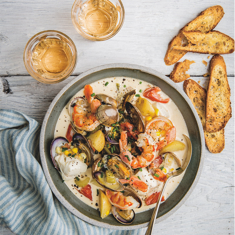 Smoky Seafood Chowder Instant Pot