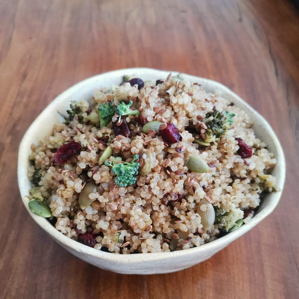 Spiced Quinoa with Seed Mix