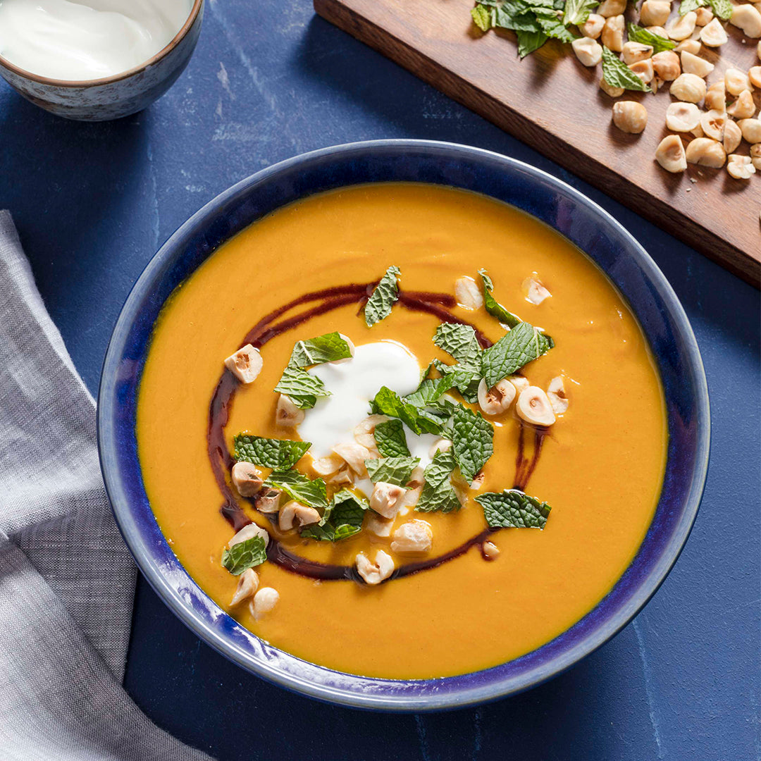 Creamy Carrot Soup with Warm Spices