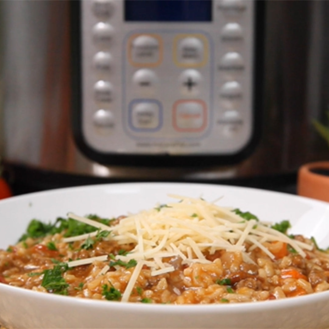 Risotto Bolognese Instant Pot