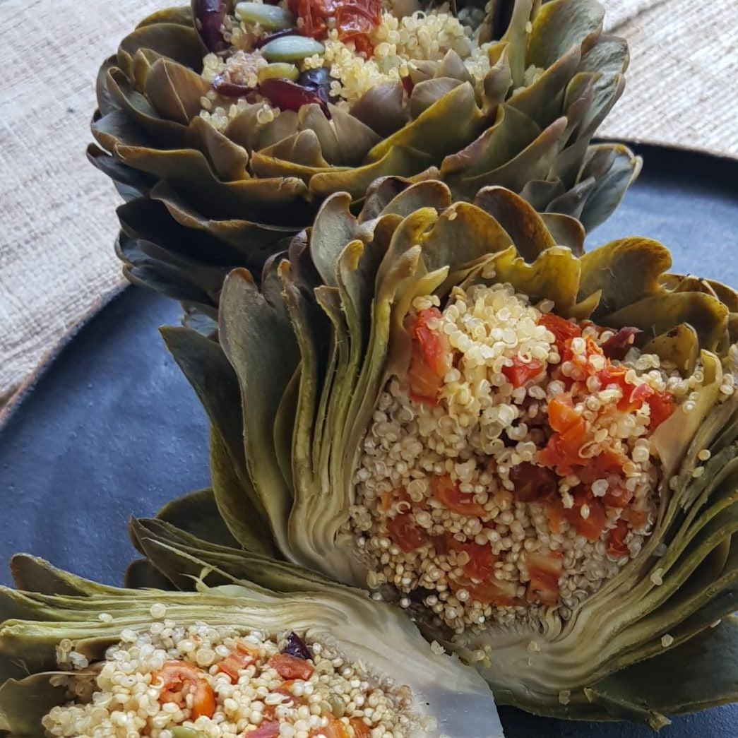 QuinoaStuffed Artichokes Instant Pot