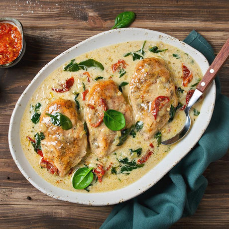 Slow Cooked Keto Creamy Tuscan Chicken