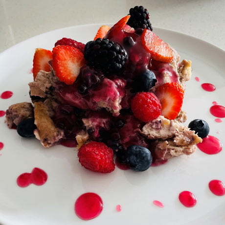 Slow Cooked 3 Berries French Toast Casserole