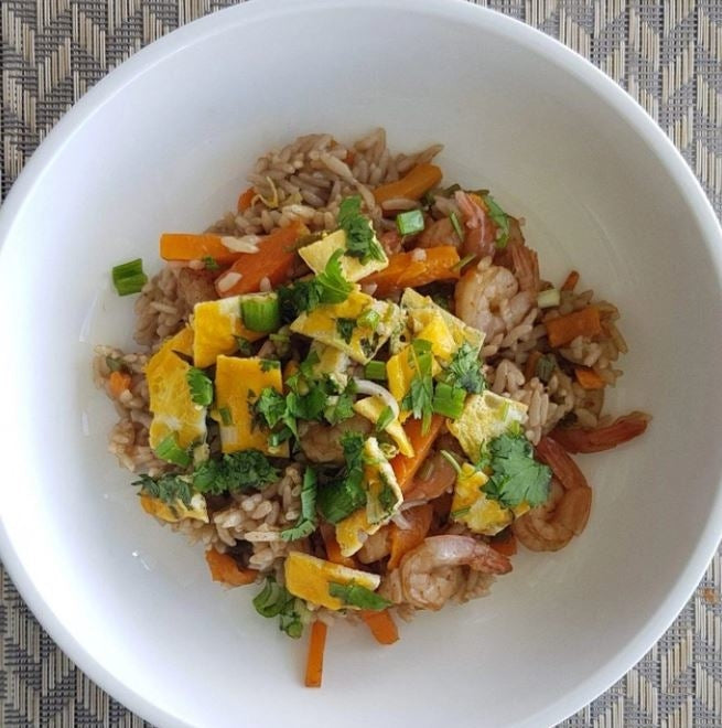 Arroz Chaufa (Peruvian Fried Rice) With Shrimp – Instant Pot