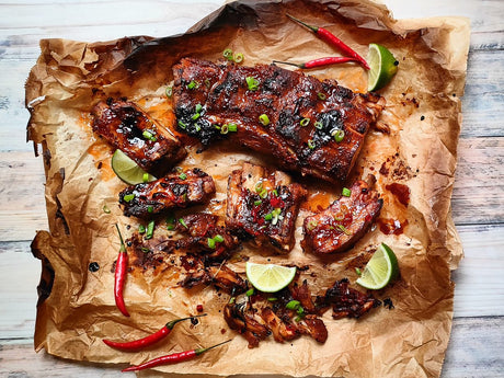 Slow Cooked Spicy Honey Ribs
