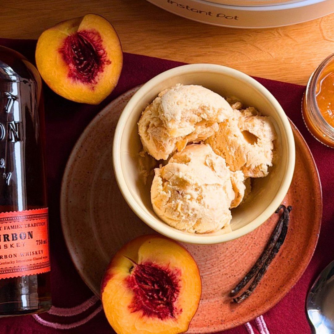 Bourbon Peach Ice Cream