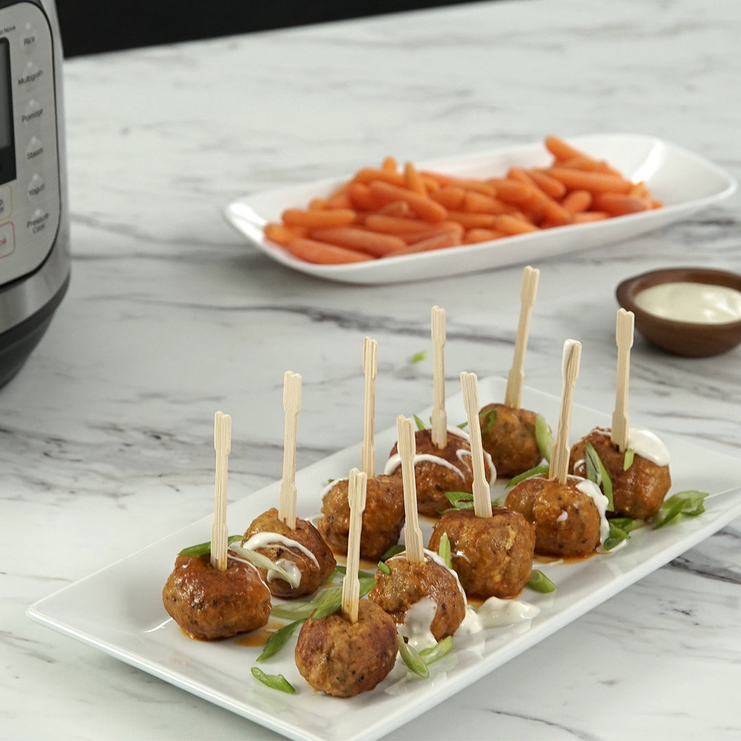 Buffalo Style Turkey Meatballs: