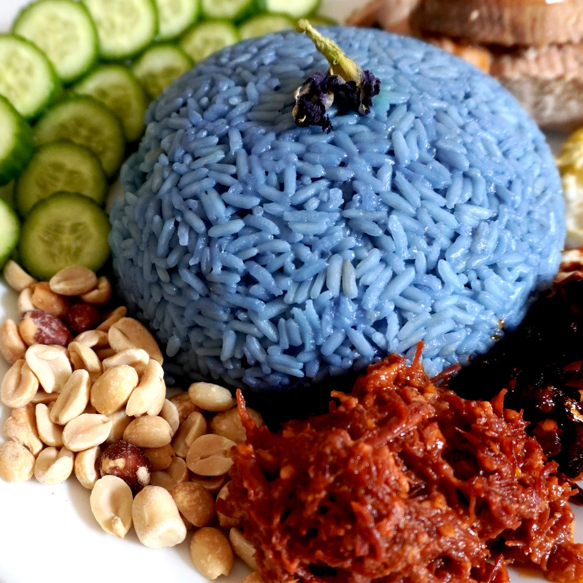 Butterfly Pea Flower Rice – Instant Pot
