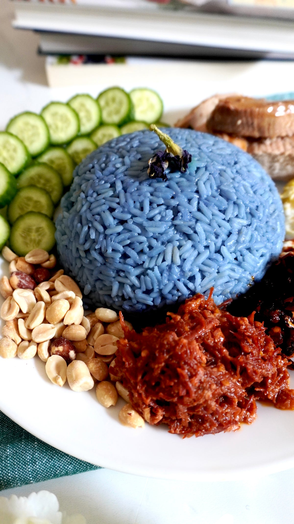 Butterfly Pea Flower Rice Instant Pot
