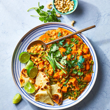 Coconut Curry Sweet Potatoes and Chickpeas