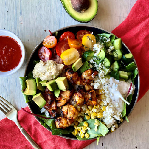 Cava Harissa Chicken Avocado Bowl