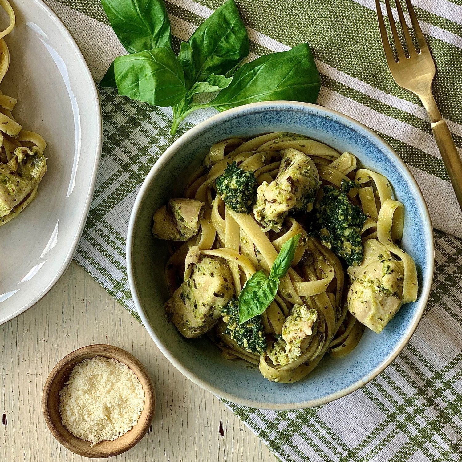 Chicken Pesto Fettuccine