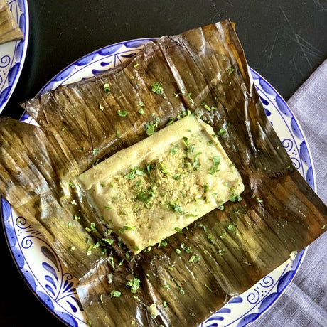 Chicken Tamales with Green Sauce