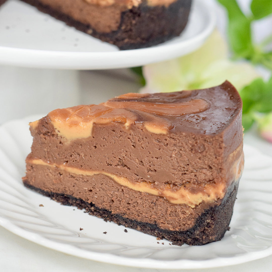 Chocolate-Peanut Butter Swirl Cheesecake