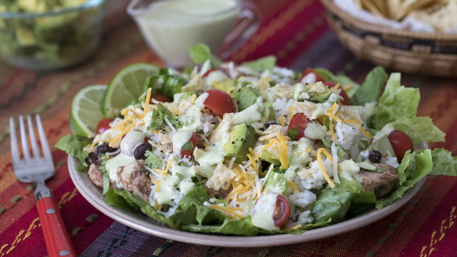 Cilantro Lime Chicken Taco Salad