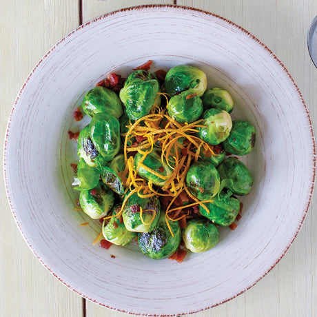 Citrus-Bacon Brussels Sprouts