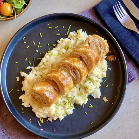 Cordon Blue Chicken Breasts with Puff Pastry