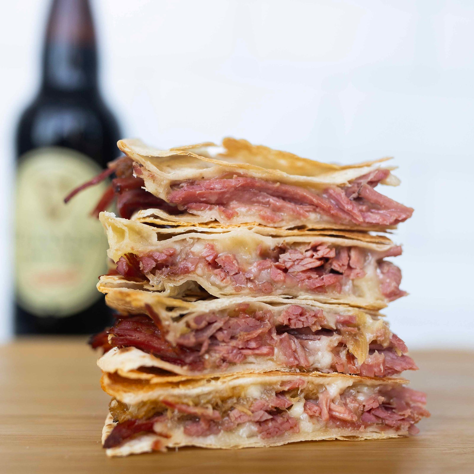 Corned Beef and Cabbage Quesadilla