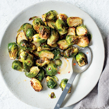Duo Crisp + Air Fryer - Crispy Brussels Sprouts with Honey Lime Glaze
