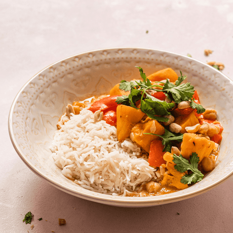 Peanut Butter, Sweet Potato and Chickpea Curry