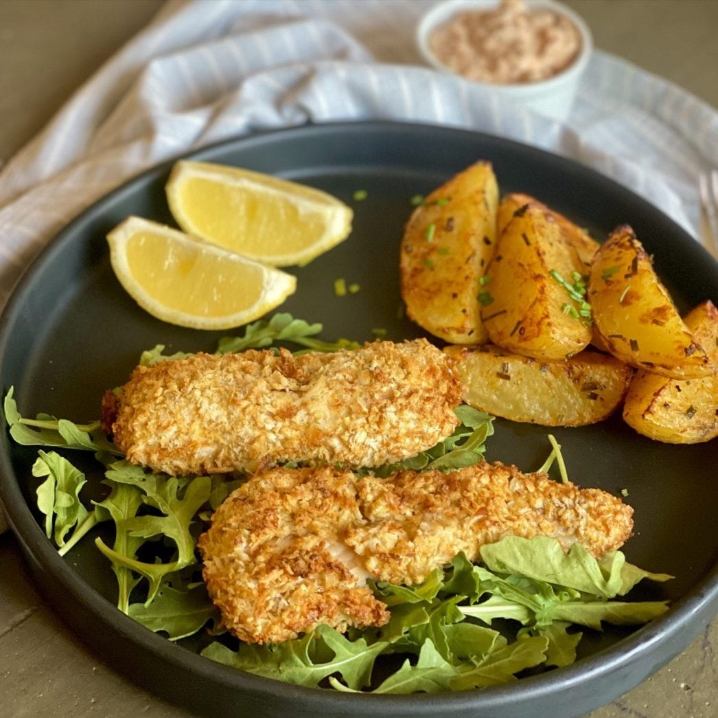 Fish & Chips with Chipotle Tartar Sauce