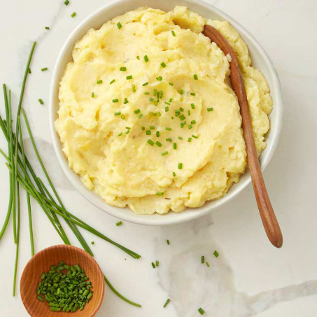 Garlic & Herb Mashed Cooking potatoes