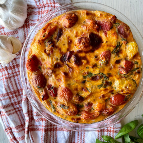 Garlicky Caprese Dip