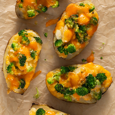 Duo Crisp + Air Fryer - Broccoli Cheddar Stuffed Potatoes