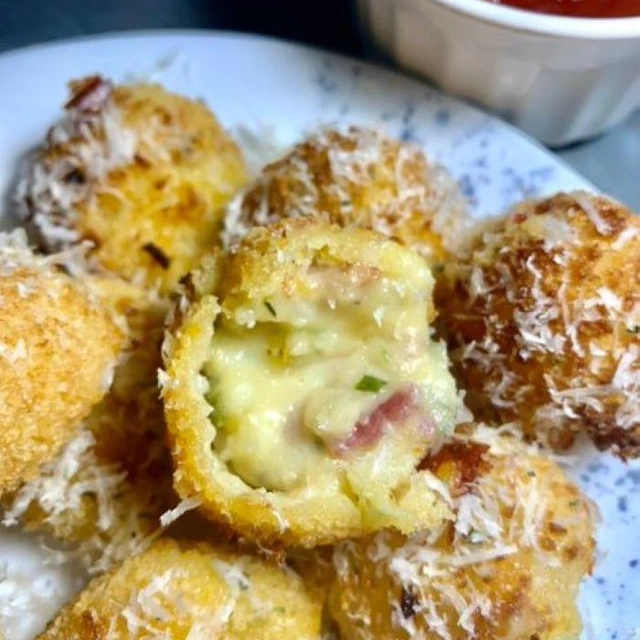 Leftover Loaded Mashed Potato Snowballs