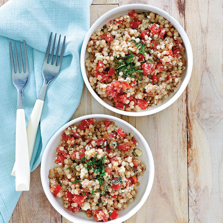 Minty Feta and Tomato Couscous Salad