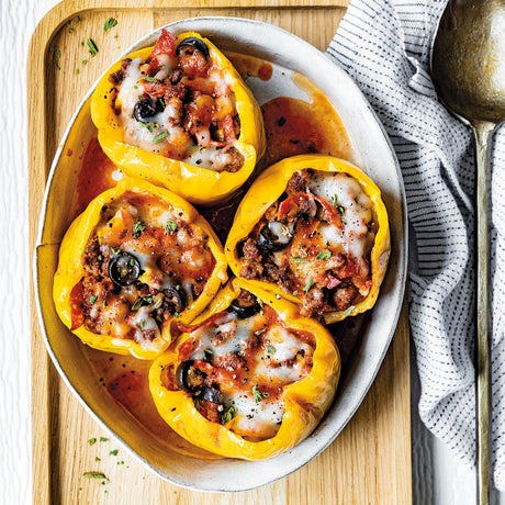 Pizza-Stuffed Bell Peppers