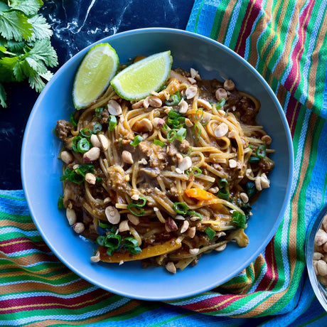 Red Curry Ground Beef Noodles