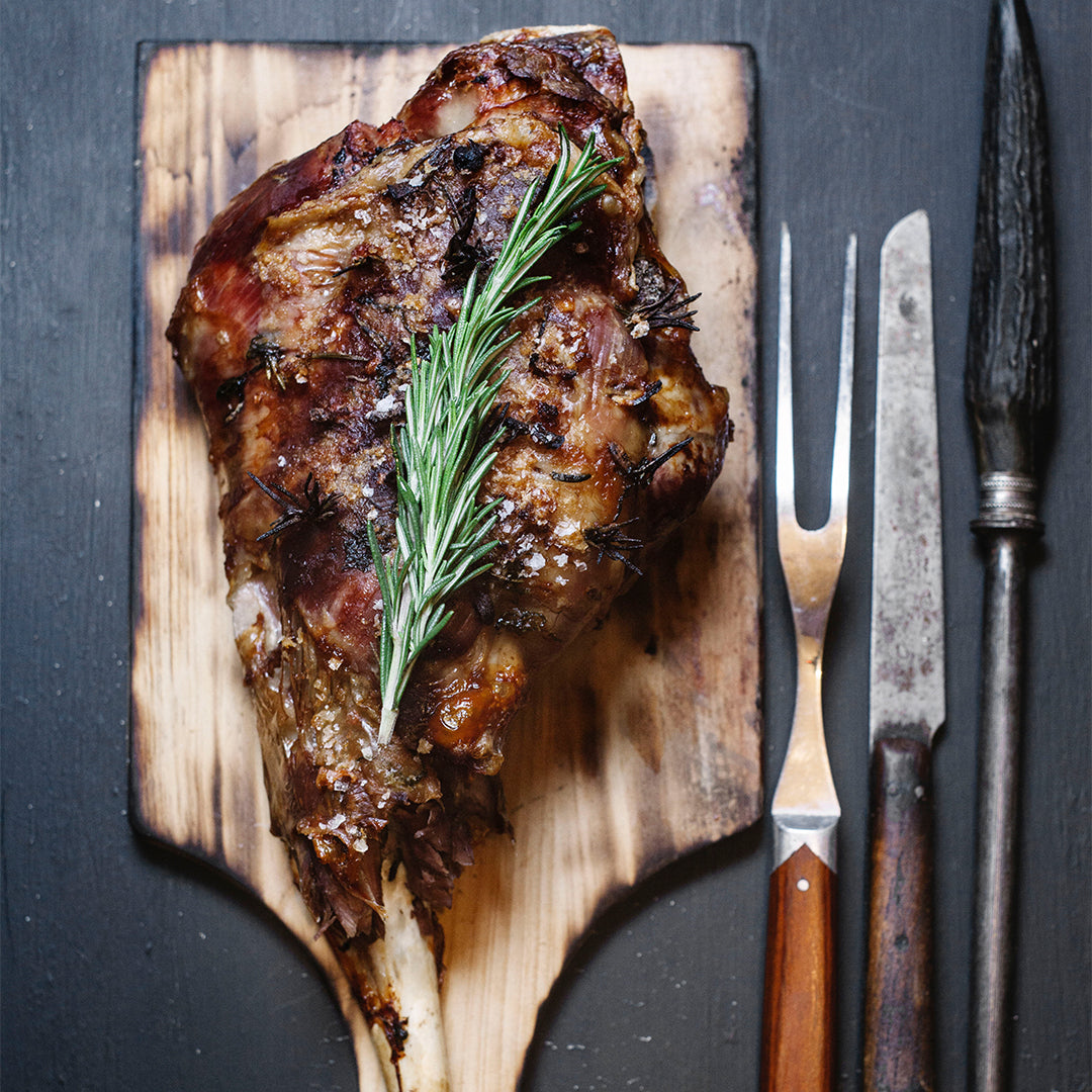 Sous Vide Rosemary Leg of Lamb with Roasted Root Vegetables Instant Pot