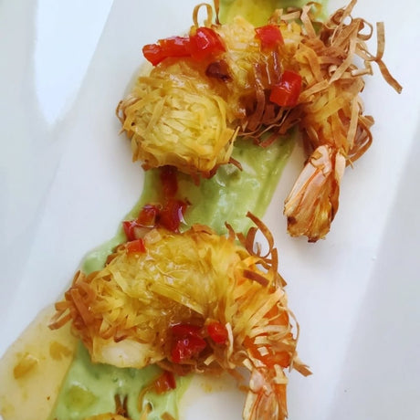 Shrimp Kunafa with Sweet Chili Sauce