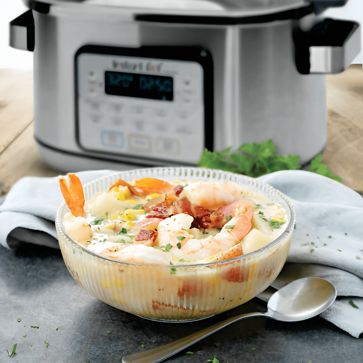 Chowder Instant Shrimp & Corn Chowder – Instant Pot