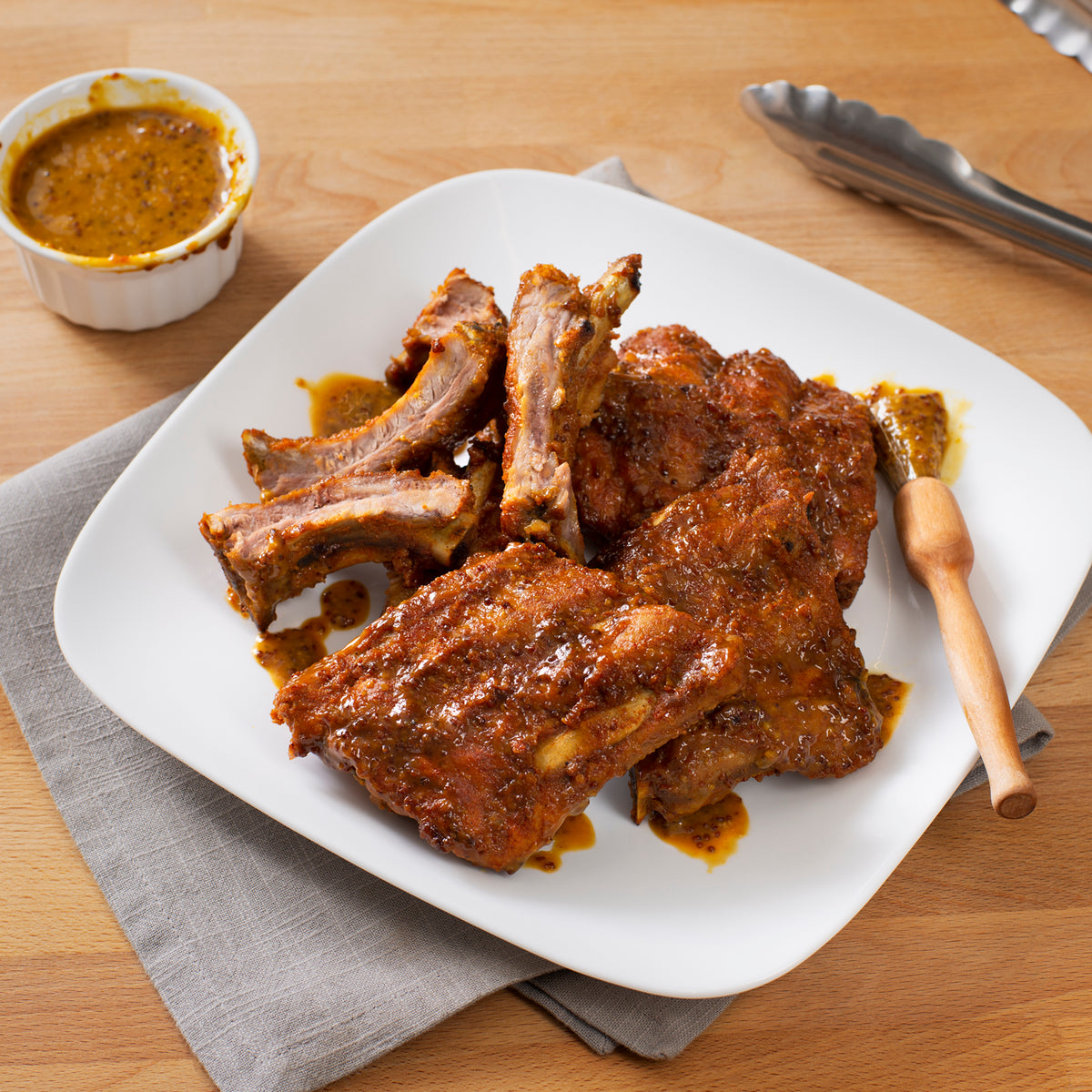 Duo Crisp + Air Fryer - South Carolina Ribs with Mustard Barbecue Sauc ...